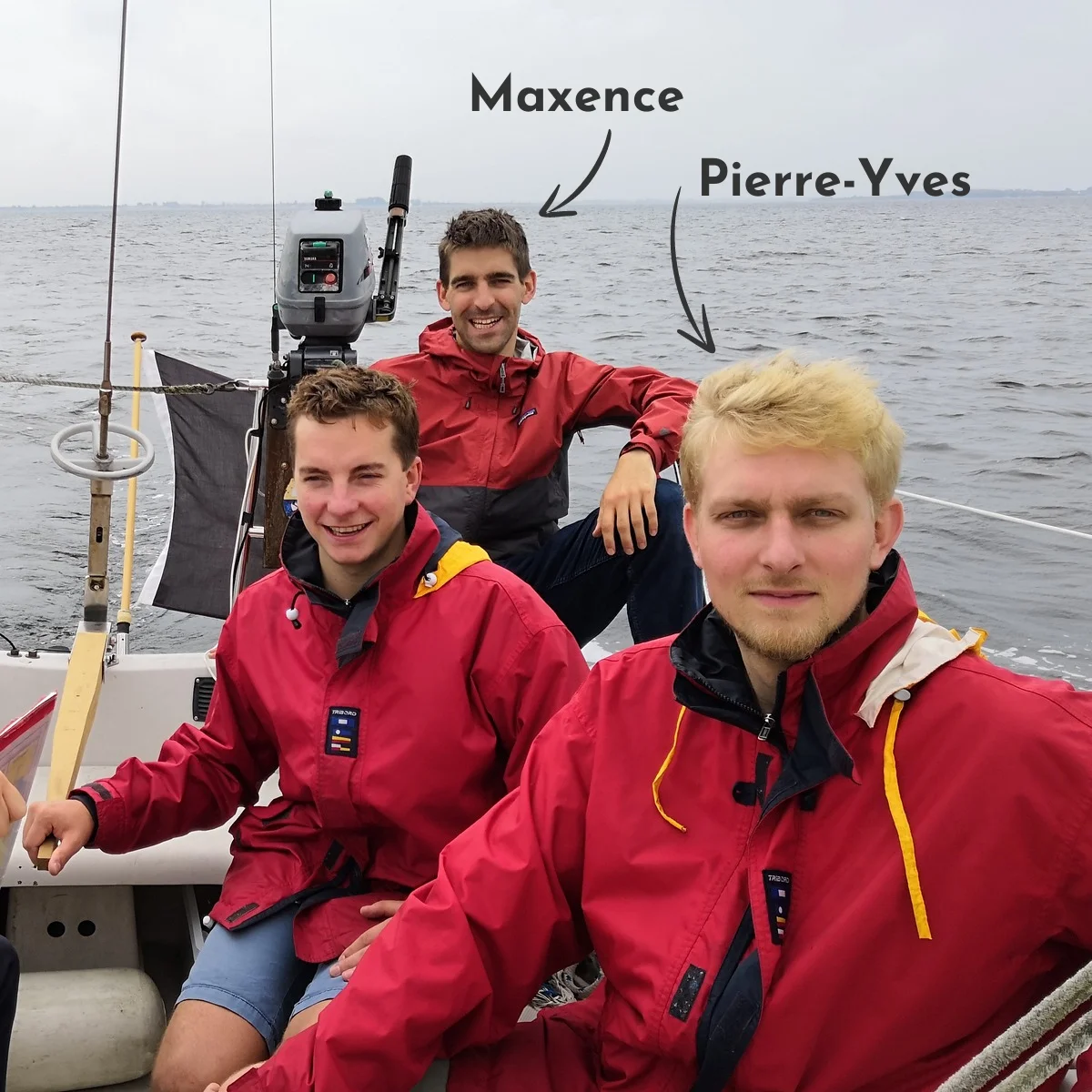 Maxence & Pierre-Yves en mer !