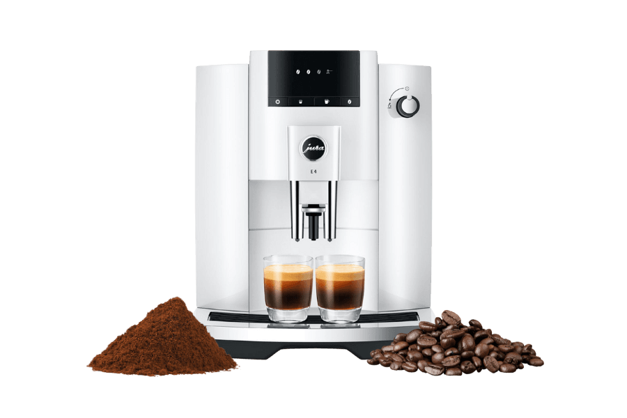 machine à café avec trappe moulu