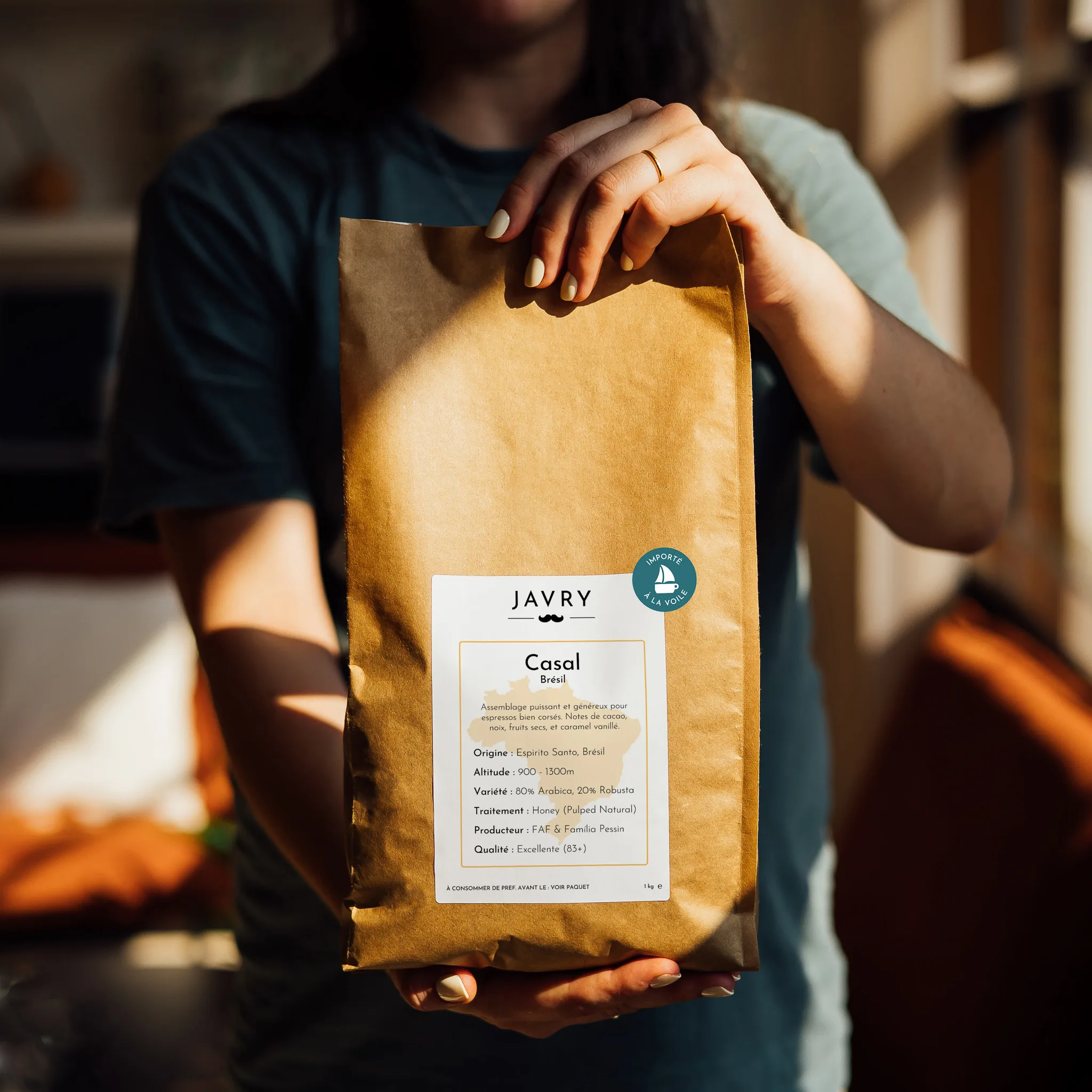 javry casal café importé à la voile