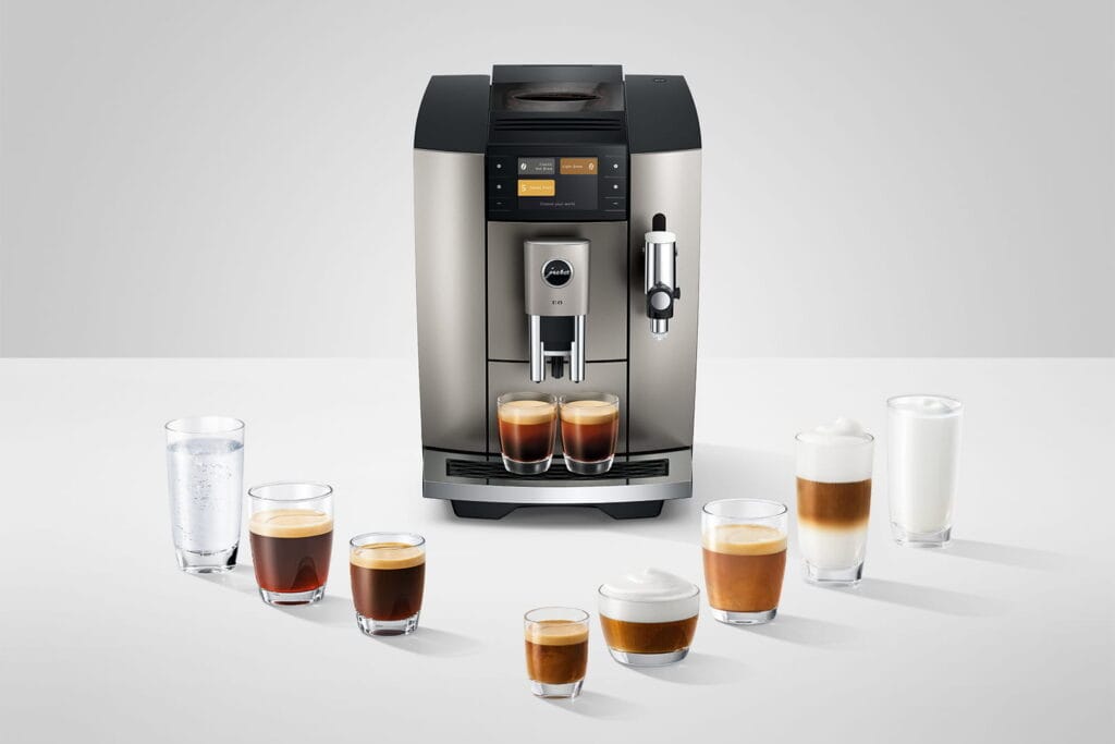 Jura E8 machine café lait et cappuccino