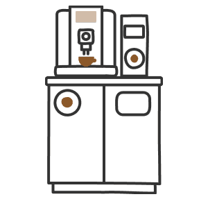 meubles pour coin café